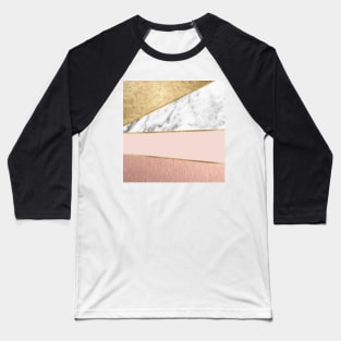 Spliced classic gold marble Baseball T-Shirt